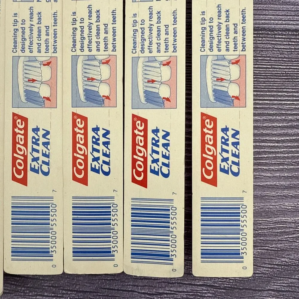 10 Colgate Toothbrush Extra Clean Soft Full Head 42 Cleaning Tip + Non-Slip Grip